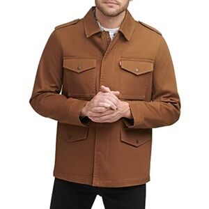 Levi's Men's Brown Cotton Workwear Four-Pocket Field Jacket Military XXL NEW 950